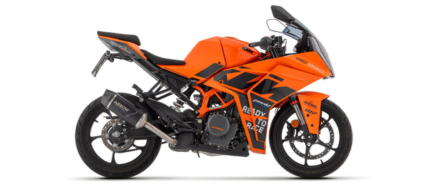 Arrow Indy-Race 71957AKN slip-on silencer in dark aluminium for KTM RC 390 2022-2025