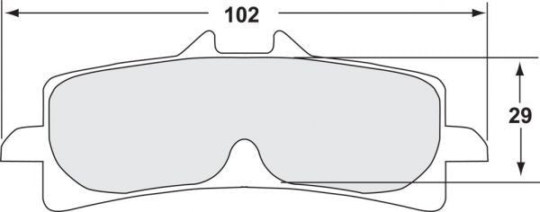 Performance Friction 7617 compound 333 racing brake pads for Suzuki GSX-R 1000 2017–2023