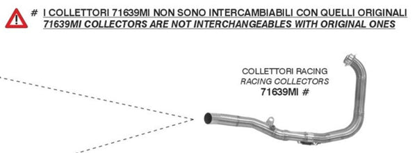 Arrow 71639MI stainless steel header for Yamaha YZF-R3 2019-2020