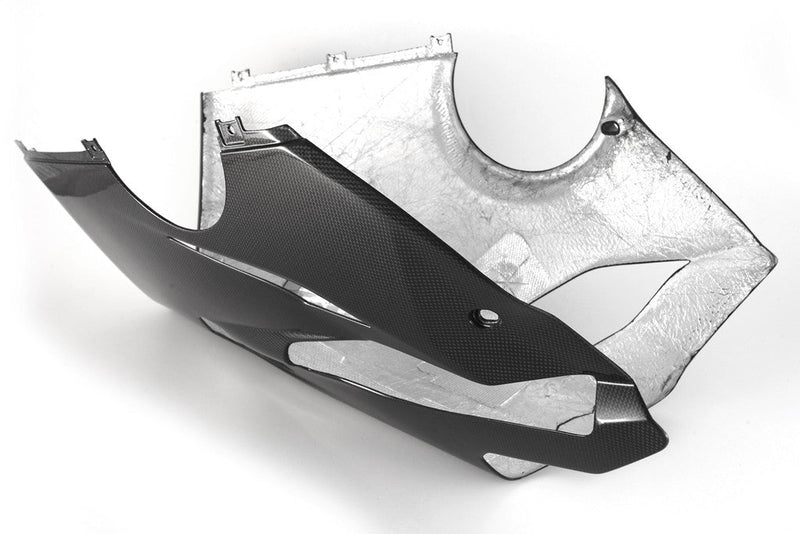 Fullsix carbon fairing belly pan for Ducati Panigale V4/S/R 2018-2021, aftermarket exhaust version