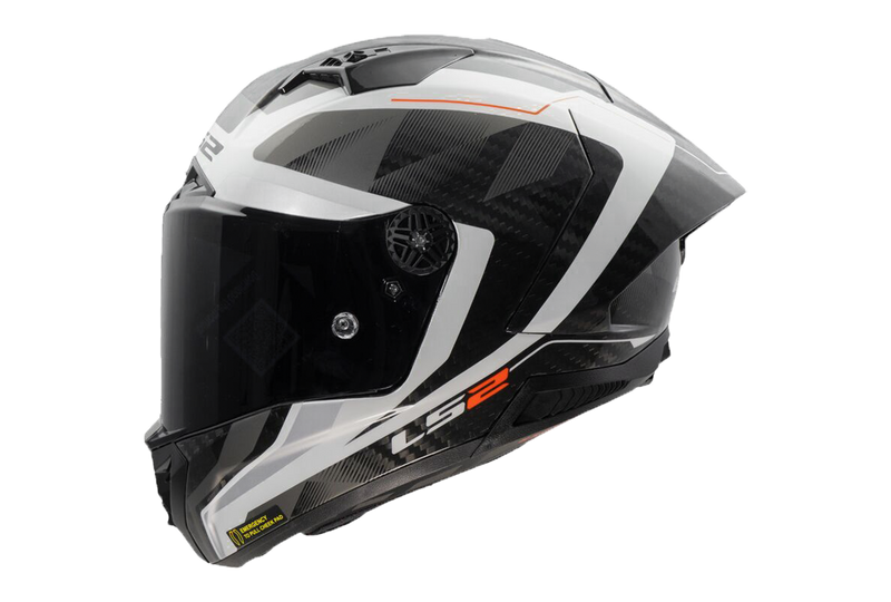 LS2 FF805 Thunder Carbon full-face helmet in Diamond White/Grey