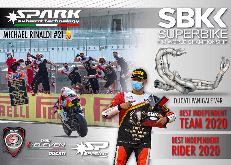 Spark Exhaust WorldSBK 19-22 titanium full exhaust system on Ducati Panigale V4