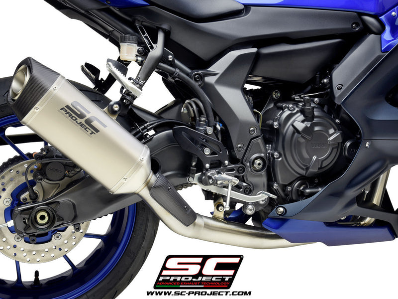 SC-Project STREET SC1-S full exhaust system on Yamaha YZF-R7, carbon silencer