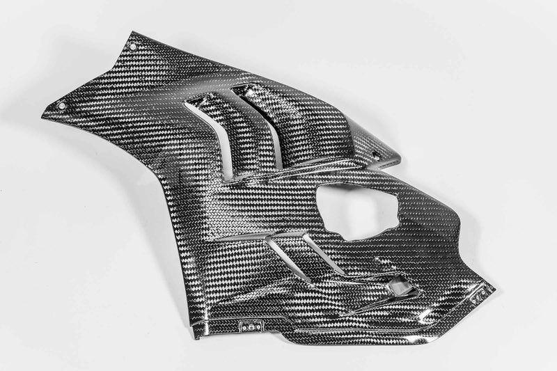 AP Carbon Line 400g twill carbon SBK left side panel for Ducati Panigale V4/S/R 2022–2024