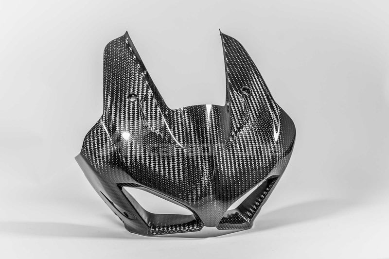 AP Carbon Line 400g twill carbon SBK front fairing mask for Ducati Panigale V4 V4S V4R 2022-2024