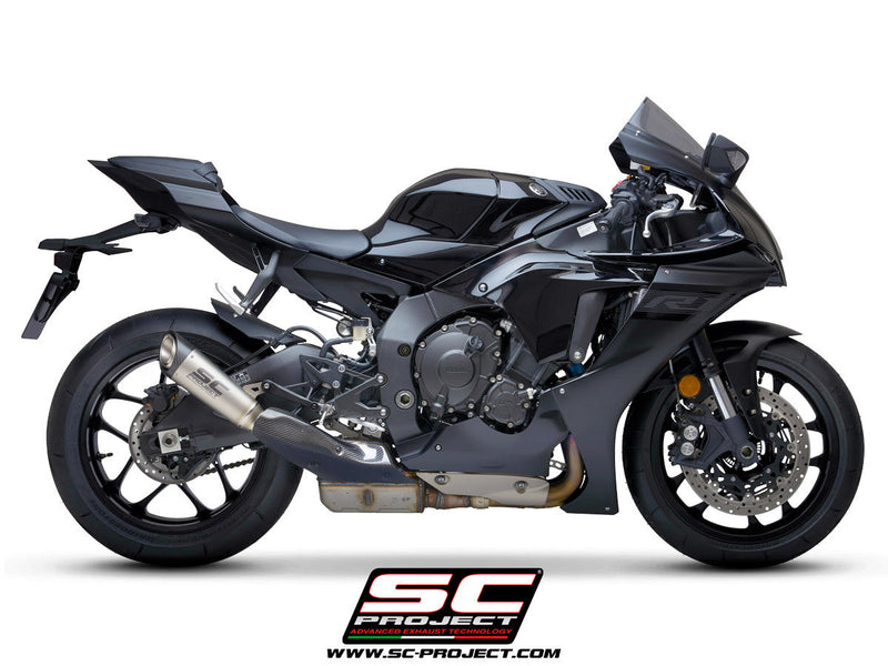 SC-Project S1 titanium slip-on silencer Yamaha YZF-R1 RN49 2017-2019 Y11B-T41T