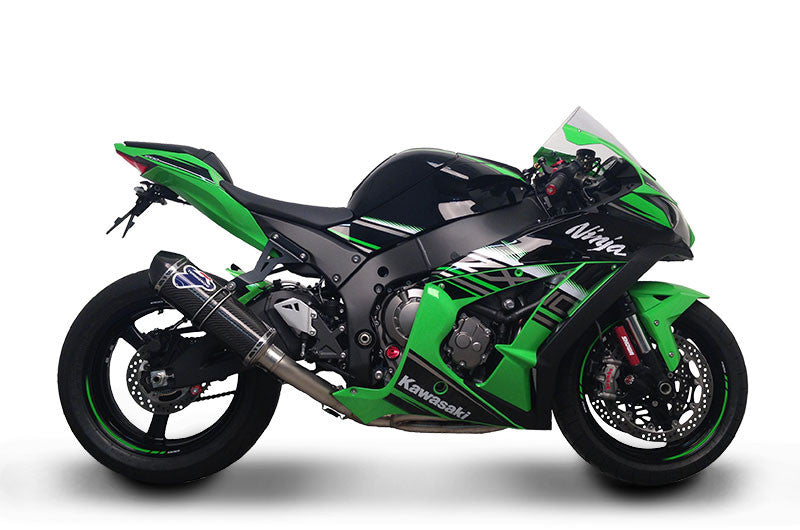 Termignoni stainless steel full exhaust system with carbon silencer for Kawasaki ZX-10 R/RR 2016-2020