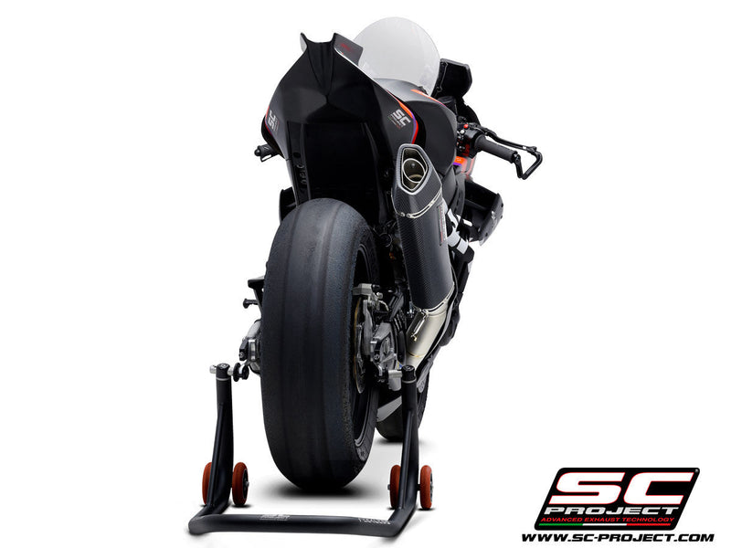 SC-Project SC1-R 350mm titanium full exhaust system on Aprilia RSV4 1100 Factory