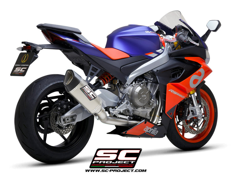 SC-Project Trofeo SC1-R 2-1 full exhaust system in titanium for Aprilia RS 660