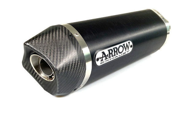Arrow Race-Tech 71744AKN slip-on silencer dark aluminium with carbon end cap for Aprilia RSV4 2015-2016