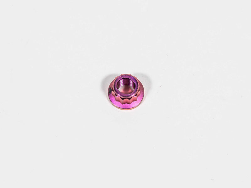 TGP MotoRacing titanium M10x1.25 purple anodised sprocket carrier nut kit for Ducati Panigale V4
