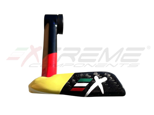 Extreme Components GP EVO carbon brake lever guard Deutschland edition with German flag detail