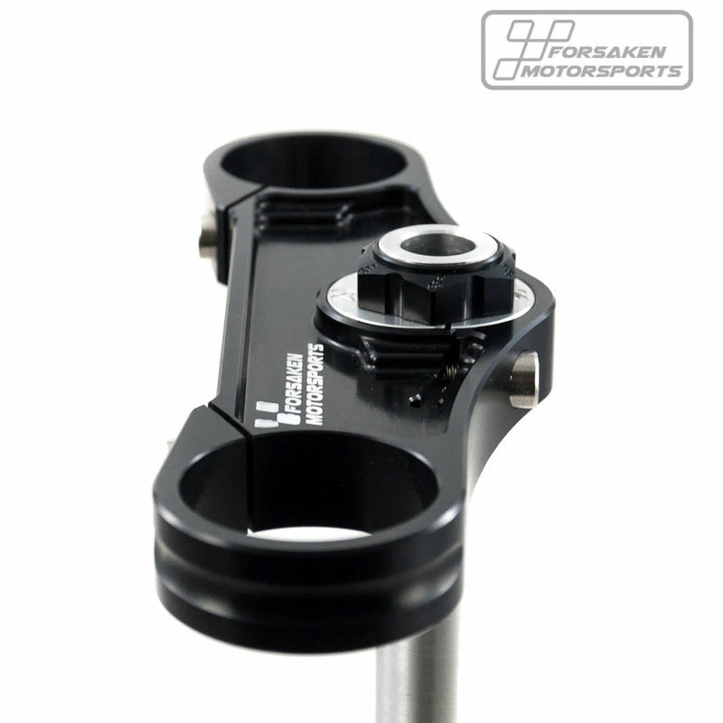 Forsaken Motorsport black anodised triple clamp for Triumph Street Triple 765 RS