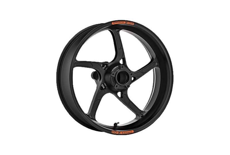 OZ Piega R forged aluminium rear wheel for Ducati Panigale 899 in techno black anodised finish