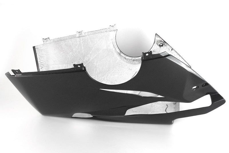 Fullsix carbon fairing belly pan for Ducati Panigale V4/S/R 2018-2021, aftermarket exhaust version