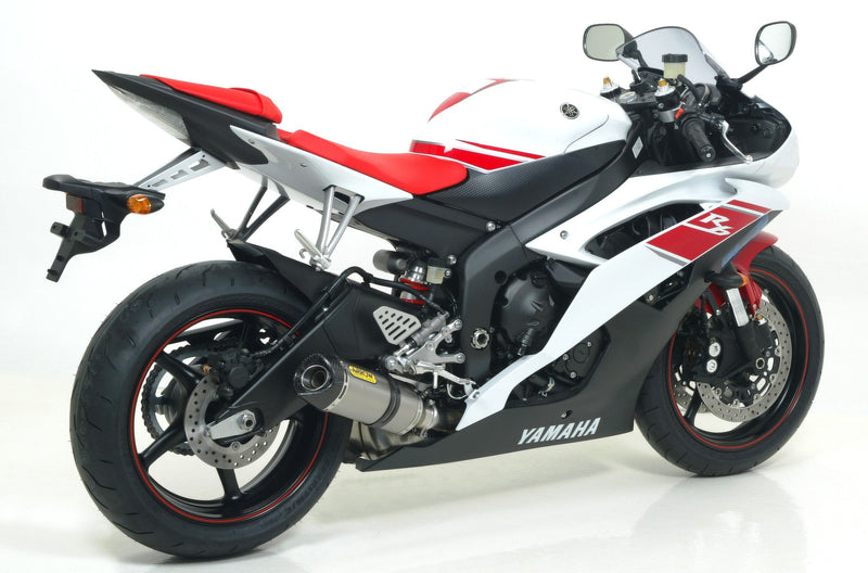 Arrow Thunder 71701PK titanium slip-on silencer with carbon end cap for Yamaha YZF-R6 RJ15
