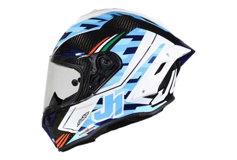 Just1 J-GPR Raffaele De Rosa Replica full-face carbon fibre helmet, gloss finish