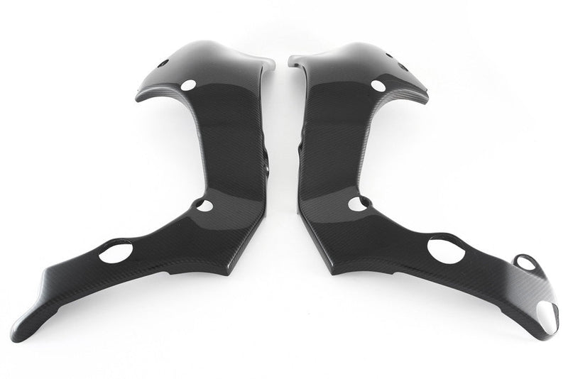 Fullsix 245 Twill carbon frame covers for Kawasaki ZX-10R 2011-2015, gloss finish