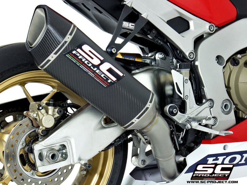SC-Project SC1-R slip-on silencer Honda CBR 1000 RR 2017-2019 carbon titanium