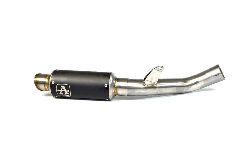 Arrow GP2 Dark stainless steel slip-on silencer 71542GPI for Aprilia RSV4 RR RF 2017-2018
