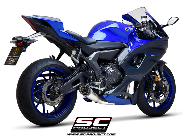 SC-Project RACE S1 titanium full exhaust system for Yamaha YZF-R7 2021-2025
