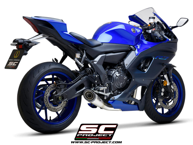 SC-Project RACE S1 titanium full exhaust system for Yamaha YZF-R7 2021-2025