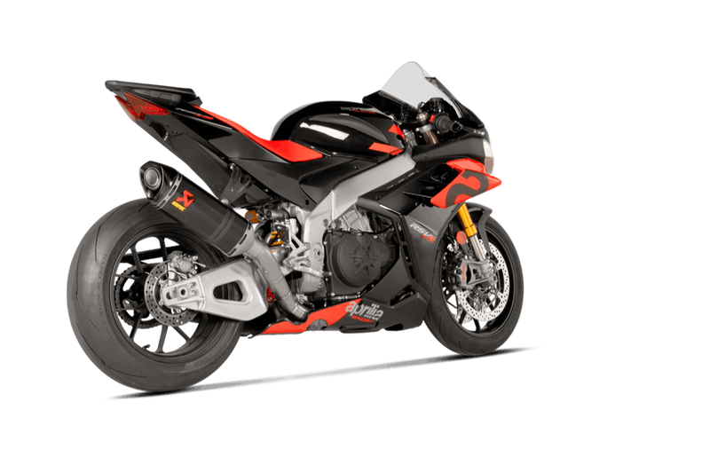 Akrapovic Evolution Line Carbon full exhaust system on Aprilia RSV4 1100 Factory