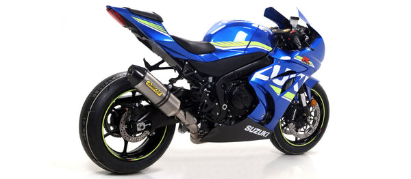Arrow Race-Tech titanium slip-on silencer 71855PK for Suzuki GSX-R 1000 2017-2023 with carbon end cap