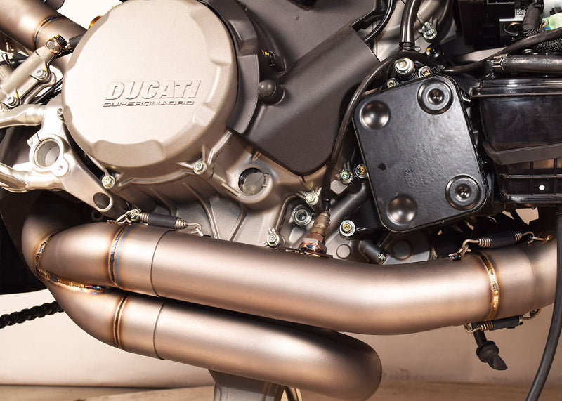 Spark Exhaust GDU8832 titanium full system exhaust on Ducati Panigale V2 955