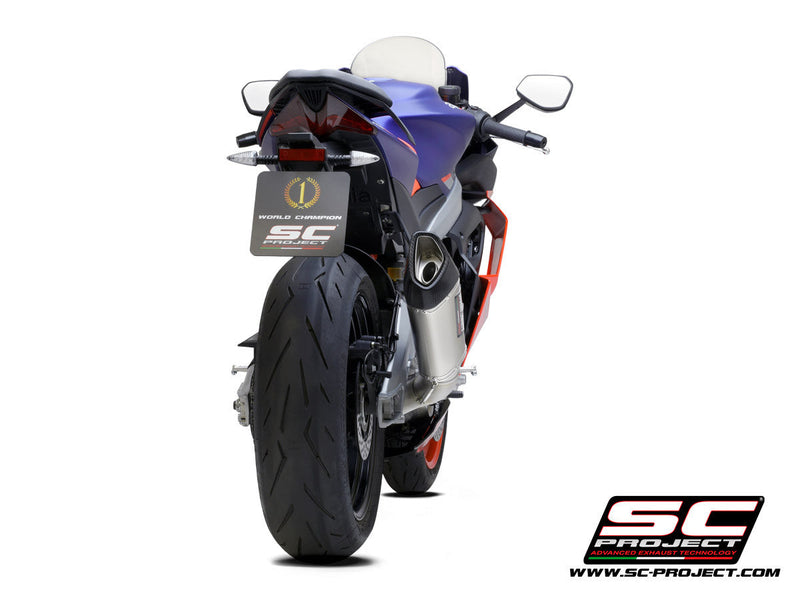 SC-Project Trofeo SC1-R 2-1 full exhaust system in titanium for Aprilia RS 660