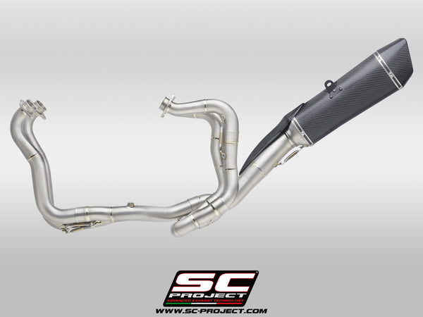 SC-Project SC1-R 350mm titanium full exhaust system on Aprilia RSV4 1100 Factory