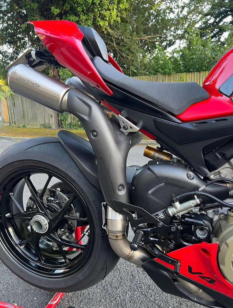 Vandemon High Titanium full exhaust system high mount for Ducati Panigale V4 V4 S V4 R 2018-2024