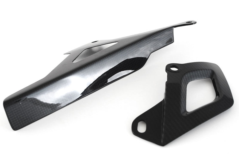 Fullsix carbon chain guard set for Aprilia RSV4, 245 Twill gloss finish