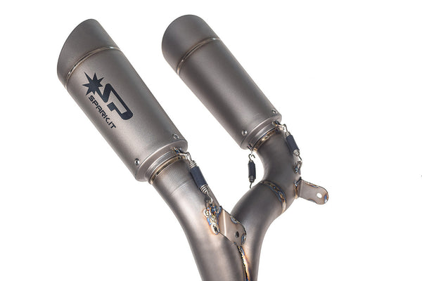 Spark Exhaust GDU8845 Grid-O full titanium exhaust system on Ducati Panigale V4