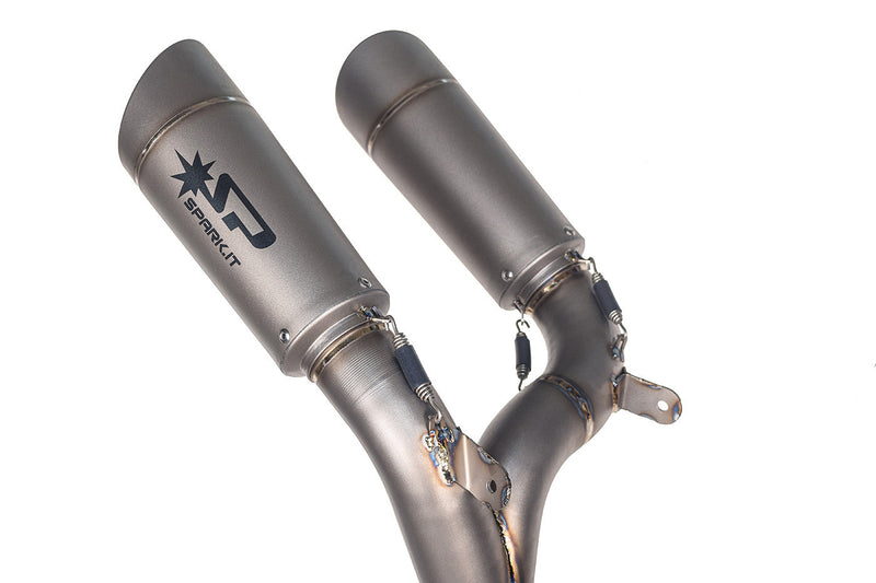 Spark Exhaust GDU8845 Grid-O full titanium exhaust system on Ducati Panigale V4