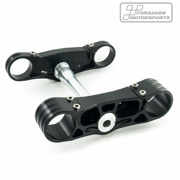 Forsaken Motorsport black anodised triple clamp for Aprilia RSV4 RR RF 1100 Factory 2015–2020