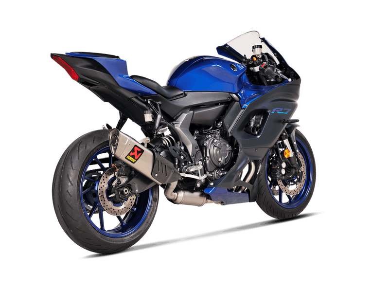 Akrapovic Racing Line stainless steel full system exhaust on Yamaha YZF-R7
