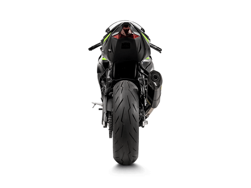 Akrapovic Racing Line stainless steel full exhaust system on Kawasaki ZX-6R 2023-2026