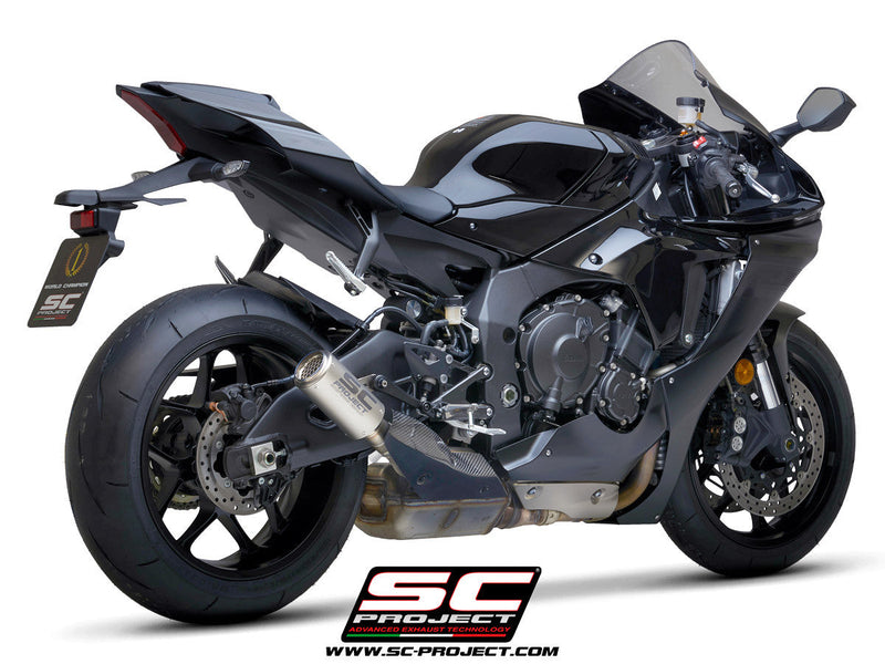 SC-Project CR-T slip-on silencer Yamaha YZF-R1 RN49 titanium finish Y11B-T36TR
