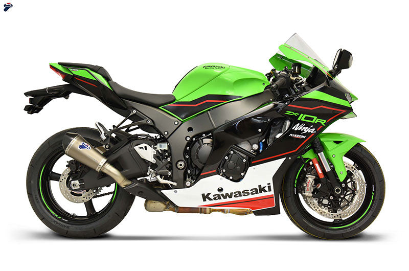 Termignoni Conical Slip-On Kit titanium carbon silencer Kawasaki ZX-10 R RR 2021-2026