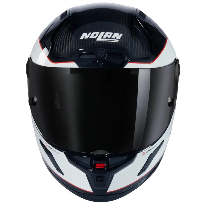 Nolan X-804 RS Ultra Carbon helmet White/Red Asso di Picche 343 full-face race helmet