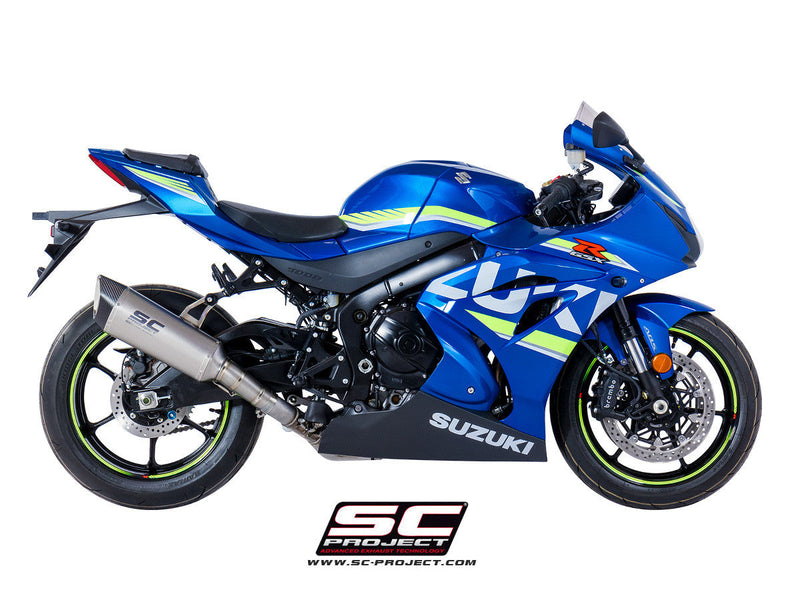 SC-Project SC1-R slip-on silencer for Suzuki GSX-R 1000 2017-2023 carbon and titanium