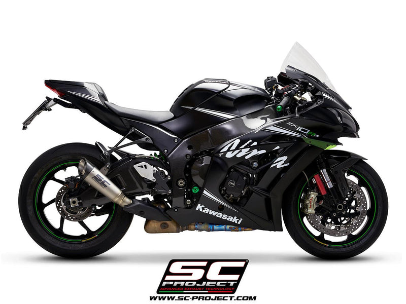 SC-Project S1 slip-on silencer titanium carbon Kawasaki ZX-10 R/RR K22A-41T