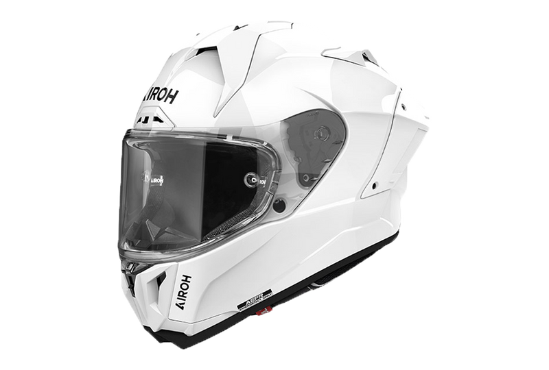 Airoh GP 800 Color full-face motorcycle helmet in white glossy finish