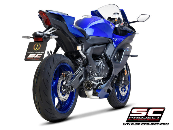 SC-Project RACE S1 titanium full exhaust system for Yamaha YZF-R7 2021-2025