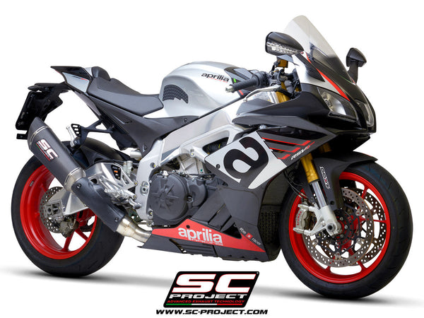 SC-Project SC1-R carbon slip-on silencer for Aprilia RSV4 RR RF 2018–2020