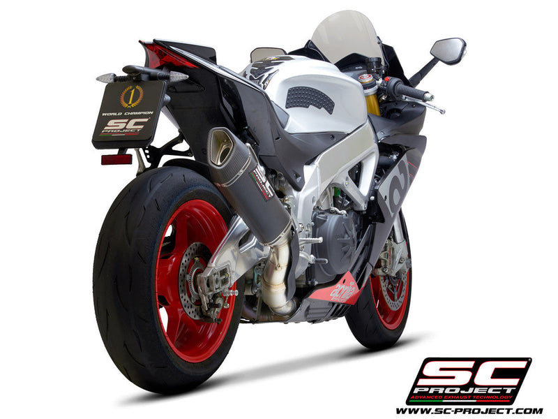 SC-Project SC1-R carbon slip-on silencer for Aprilia RSV4 RR RF 2018–2020