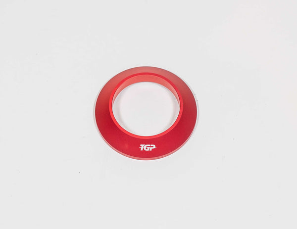 TGP MotoRacing aluminium rear wheel centring cone for Ducati Panigale V4 in anodised red