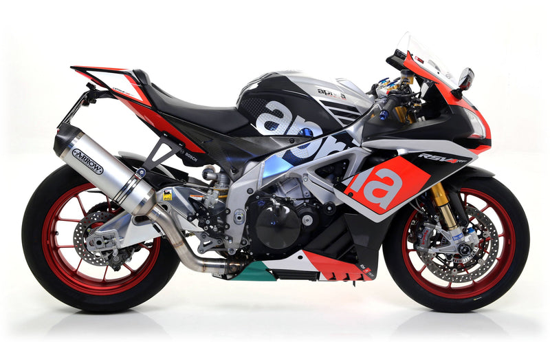 Arrow Race-Tech 71744AK aluminium slip-on silencer with carbon end-cap for Aprilia RSV4 2017-2018