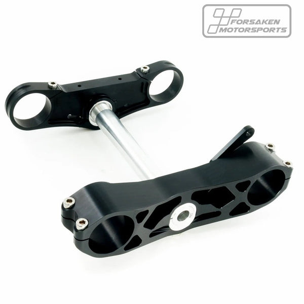 Forsaken Motorsport black anodised triple clamp for BMW S1000RR K46 2015–2018